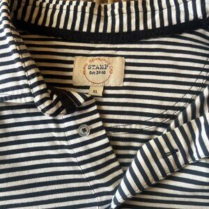 Men's XLG Stamp short sleeve B & W pull over shirt.